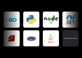 Nine application icons