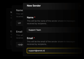 A dark background features a yellow-text box inviting support for the 