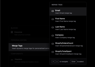 A dark-themed interface displays a table with 