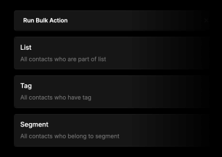 A dark-background-filled menu displays options for 