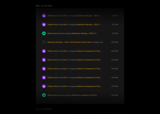A screenshot of a computer screen displays a to-do list with tasks, including opening and clicking on a campaign link, resending an email, and closing a window, scheduled for June 30, 2025.