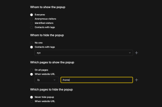 A popup window on a website asks whether to share the site, hide it, or allow only contacts to view, displaying options and a designated 